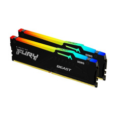 Kingston FURY Beast 16GB (2x8GB) 5600MT/s DDR5 CL36 RGB Desktop Memory Kit of 2 | Infrared Syncing | AMD EXPO | KF556C36BBEAK2-16